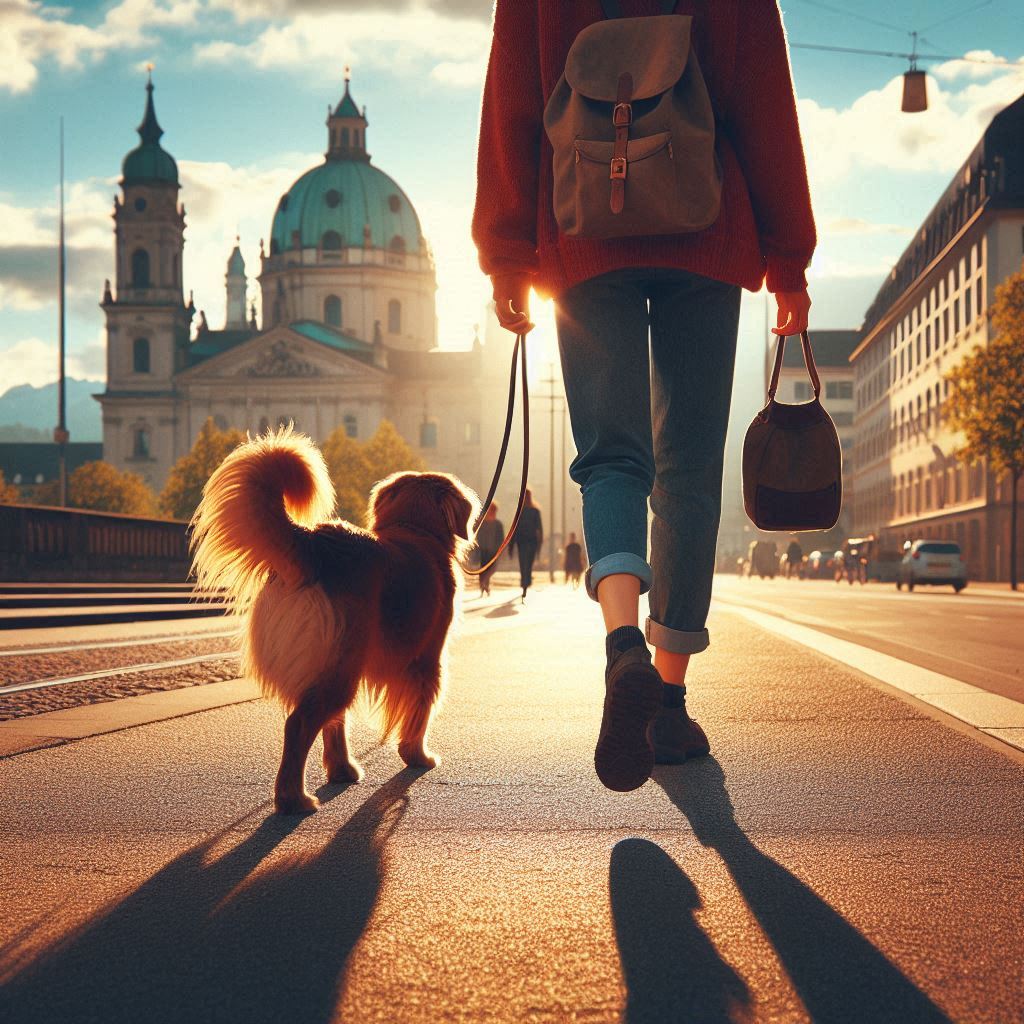 Person mit Hund