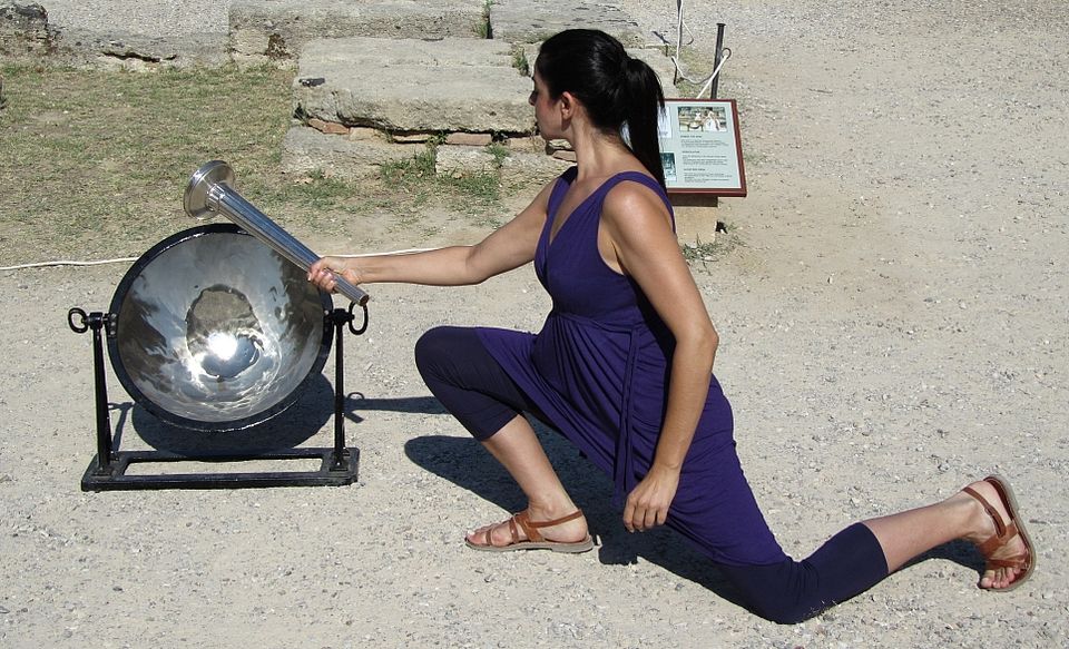 Entzündung der olympischen Flamme